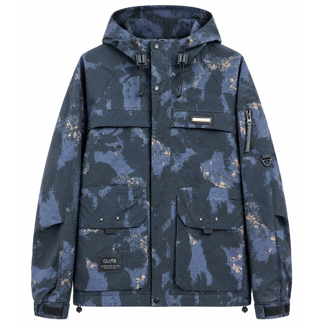 Men's Functional Outdoor Jacket with High Collar Mune Fashion