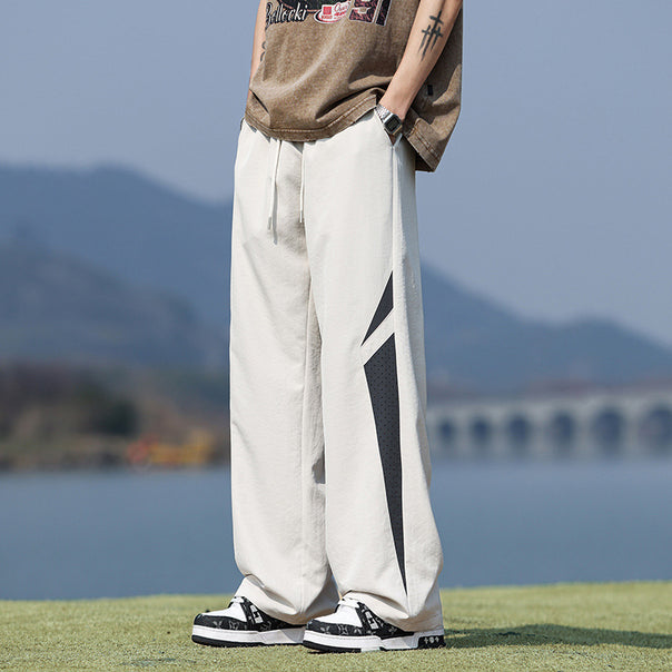 Men's Fashion Leisure Pants with Contrast Details