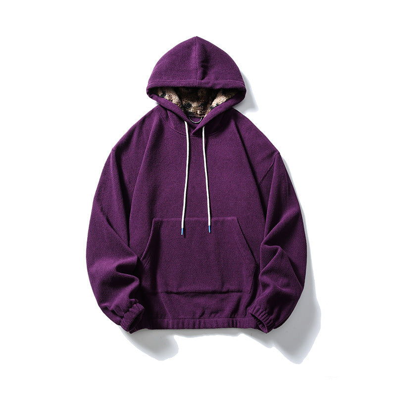 Unisex Oversize-Fleece-Hoodie with teddy lining, kangaroo pocket and elastic hem Mune Fashion