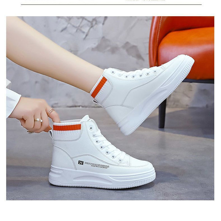 Women’s Sporty High-Top Sneakers with Comfort Cuff and Stylish Design Mune Fashion
