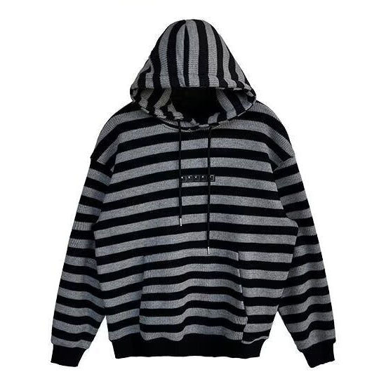 Men's Stylish Hoodie with Stripe Pattern Mune Fashion