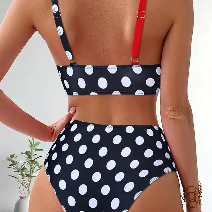 Women's bikini model in modern wrap style Mune Fashion