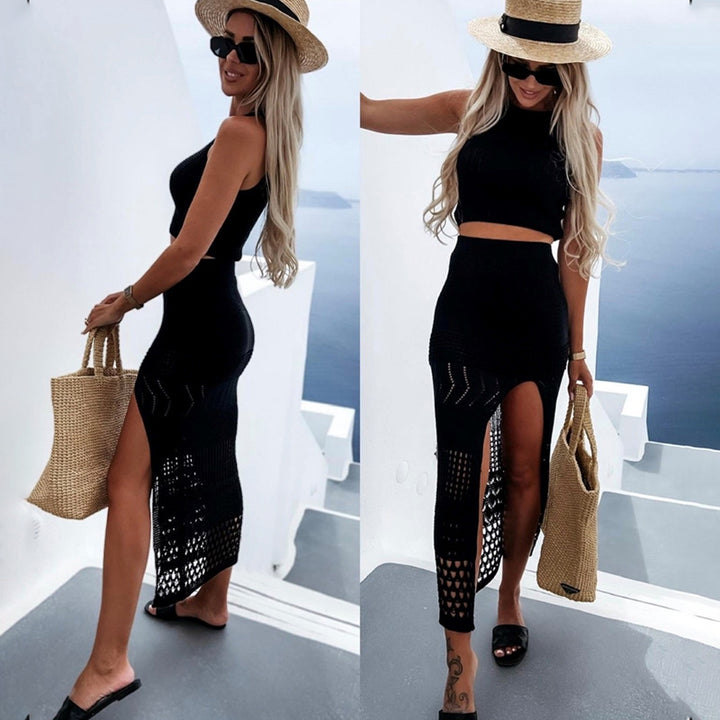Women's airy knitted two-piece set Mune Fashion