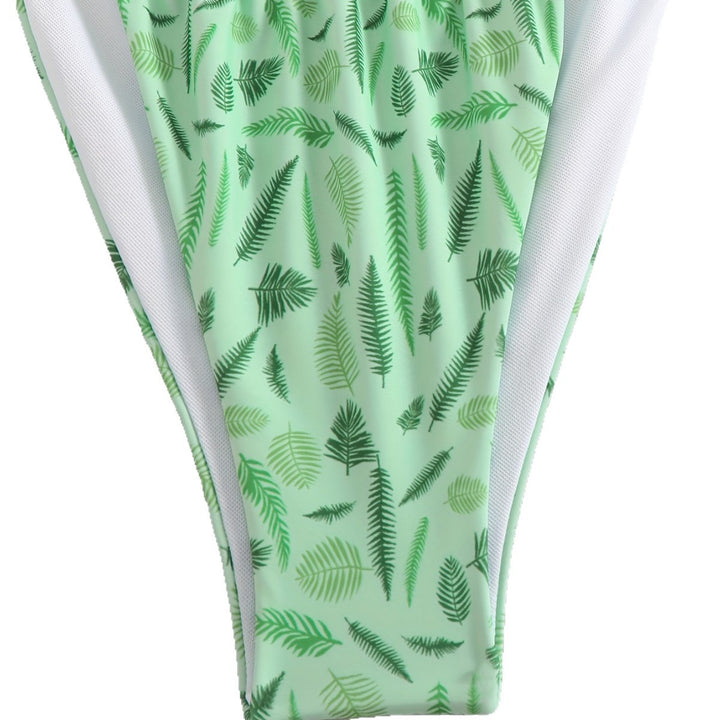 Women's trendy triangle bikini with botanical print Mune Fashion