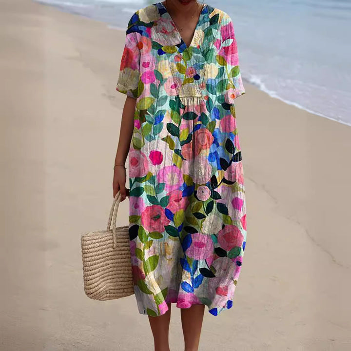 Mune | Hannah Colorful Summer Dress with Flowers