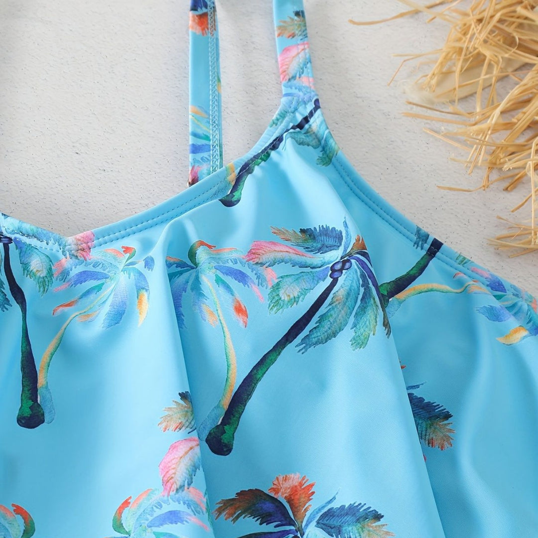 Women Ruffle Bikini Top with Shorts Mune Fashion