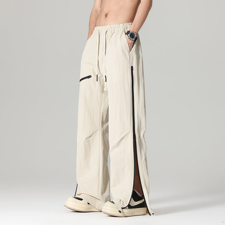 Men's Fashion Casual Pants with Extended Ventilation Openings