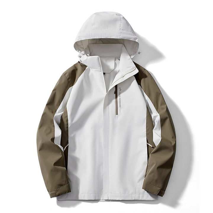 Women's two-layer softshell rain jacket with hood, breathable membrane and chest zip Mune Fashion