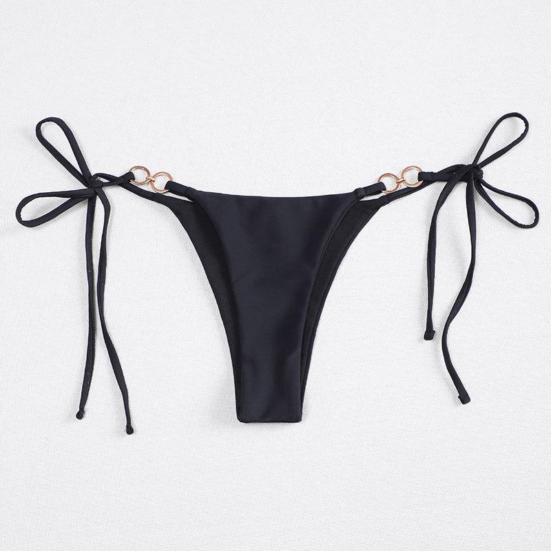 Women’s bikini briefs with adjustable straps and elegant ring detail Mune Fashion