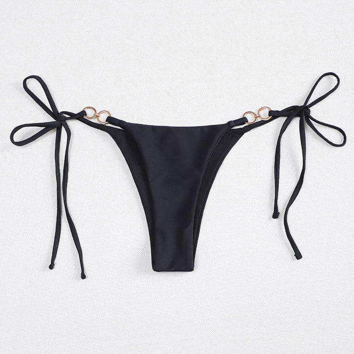 Women’s bikini briefs with adjustable straps and elegant ring detail Mune Fashion