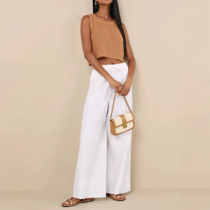 Women Airy and Comfortable Linen Pants Mune Fashion