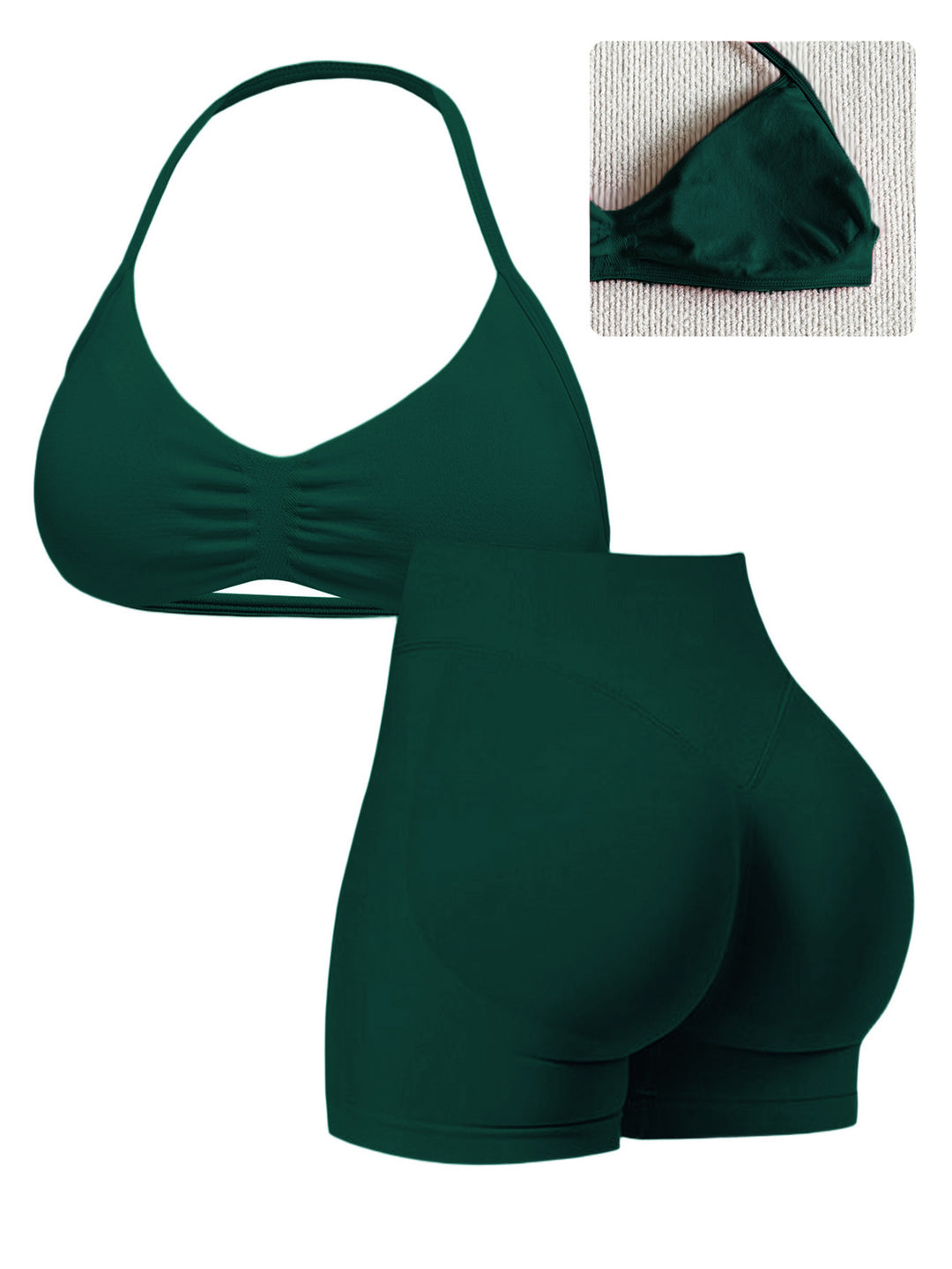 Women's Sporty Bikini with Padded Top and High Waist Mune Fashion
