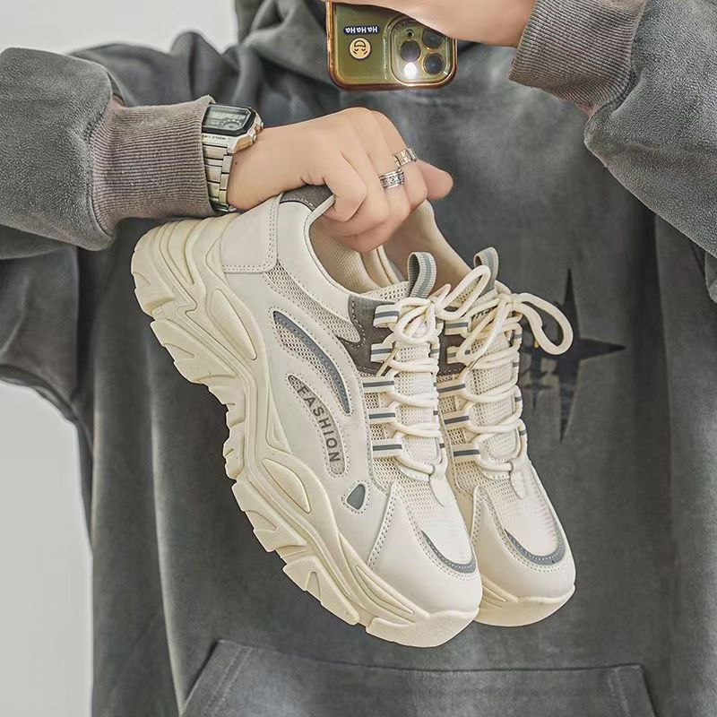 Women's fashionable chunky sneakers with breathable upper material structure and non-slip sole Mune Fashion
