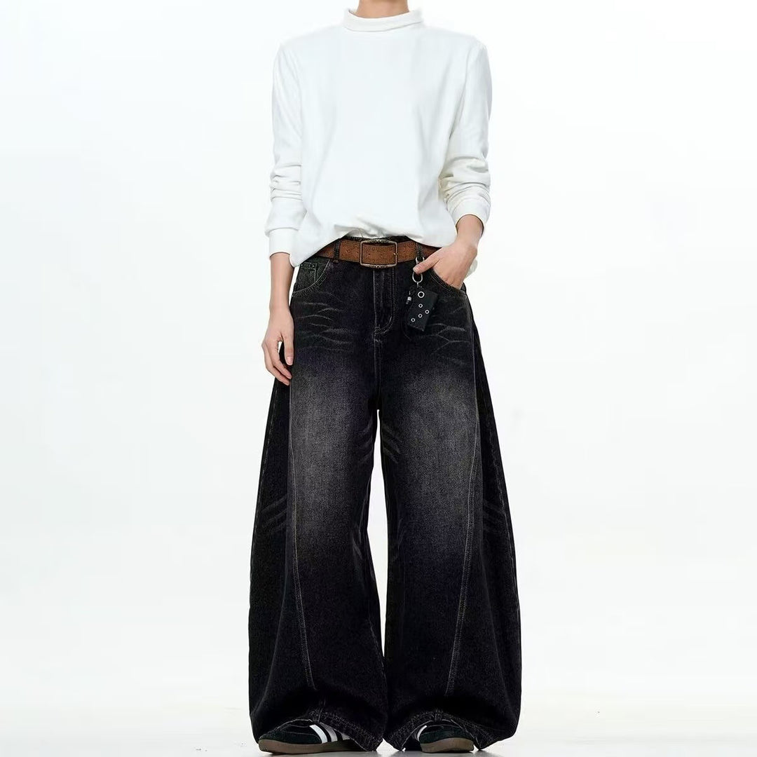 Women Loose-Fit Denim Pants Mune Fashion