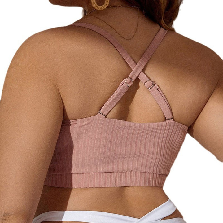 Women's bikini top with sophisticated ruffle design Mune Fashion