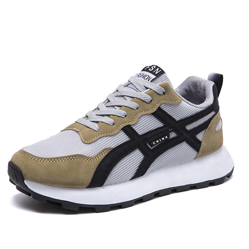 Unisex retro-inspired lightweight running shoes with breathable mesh and contoured sole Mune Fashion