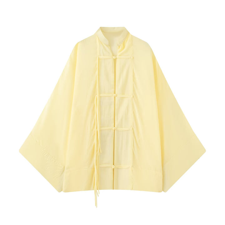 Women Oversized Kimono-Cape with traditional toggle fasteners Mune Fashion