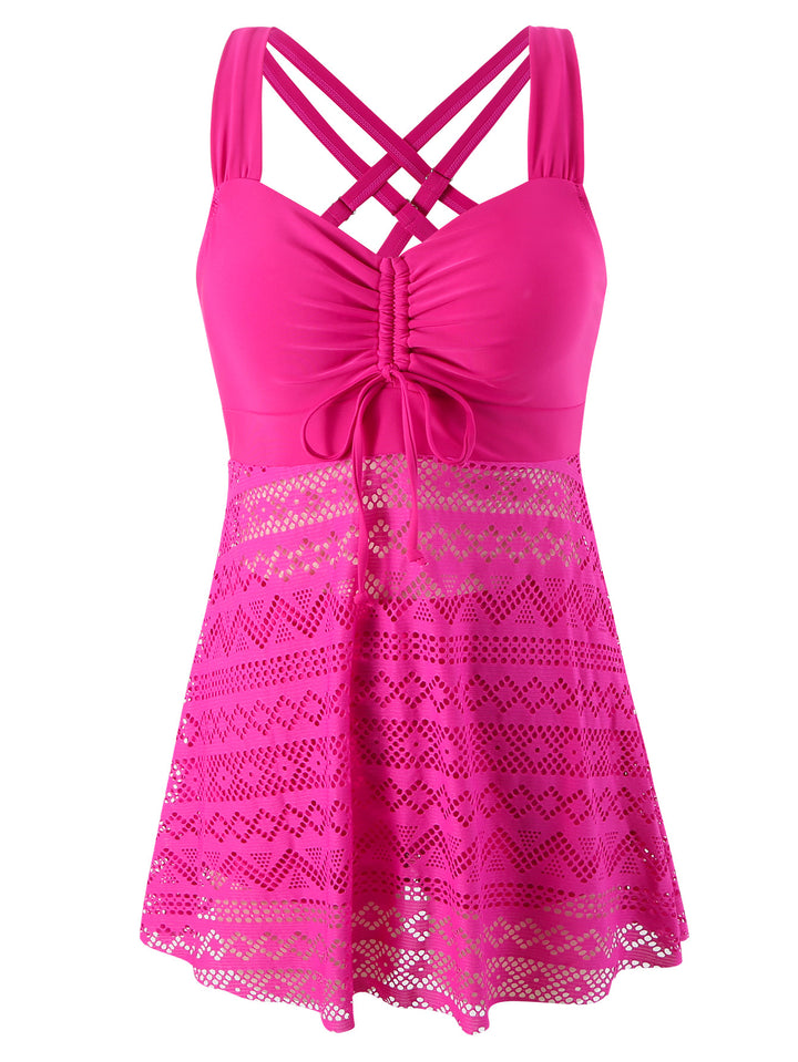 Women's swimming dress with sophisticated back design and very elastic fabric quality Mune Fashion