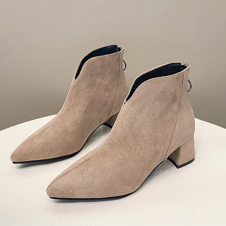 Women Elegant and Comfortable Ankle Boots Mune Fashion