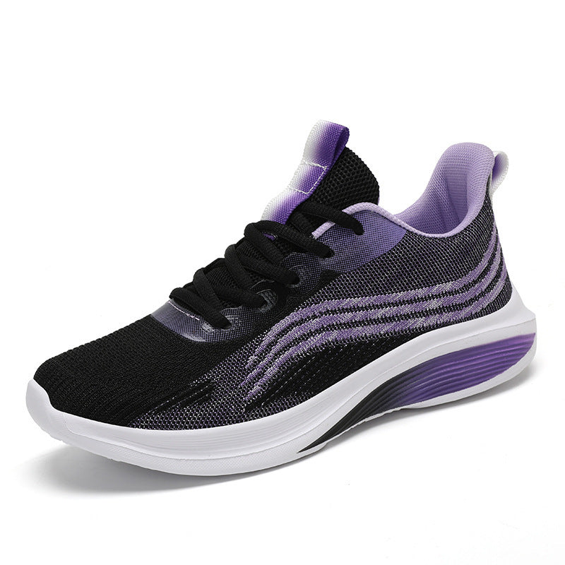 Women's ergonomic everyday sneaker with breathable knitted upper, shaped rolling sole, and heel cushioning Mune Fashion