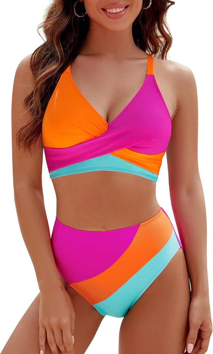 Ladies sporty bikini set with modern wrap design Mune Fashion