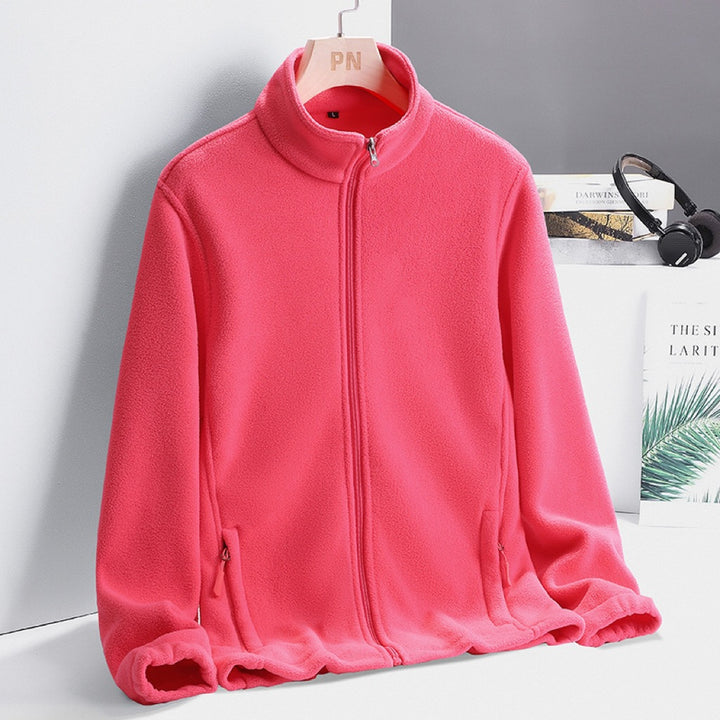 Women's Fashion Fleece Jacket with High Collar Mune Fashion