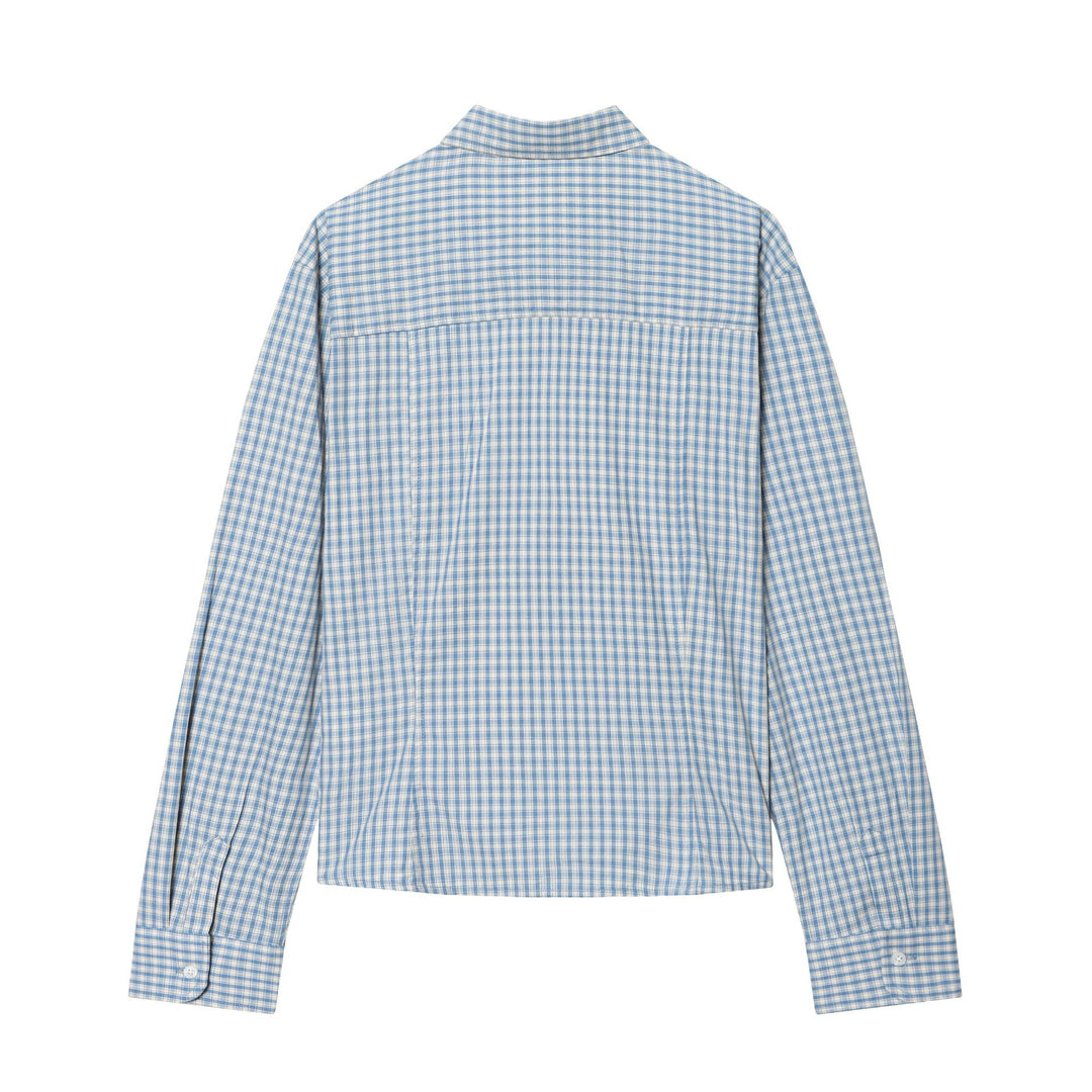 Men's checked button-down shirt with Kent collar and slim silhouette Mune Fashion