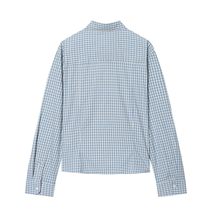 Men's checked button-down shirt with Kent collar and slim silhouette Mune Fashion