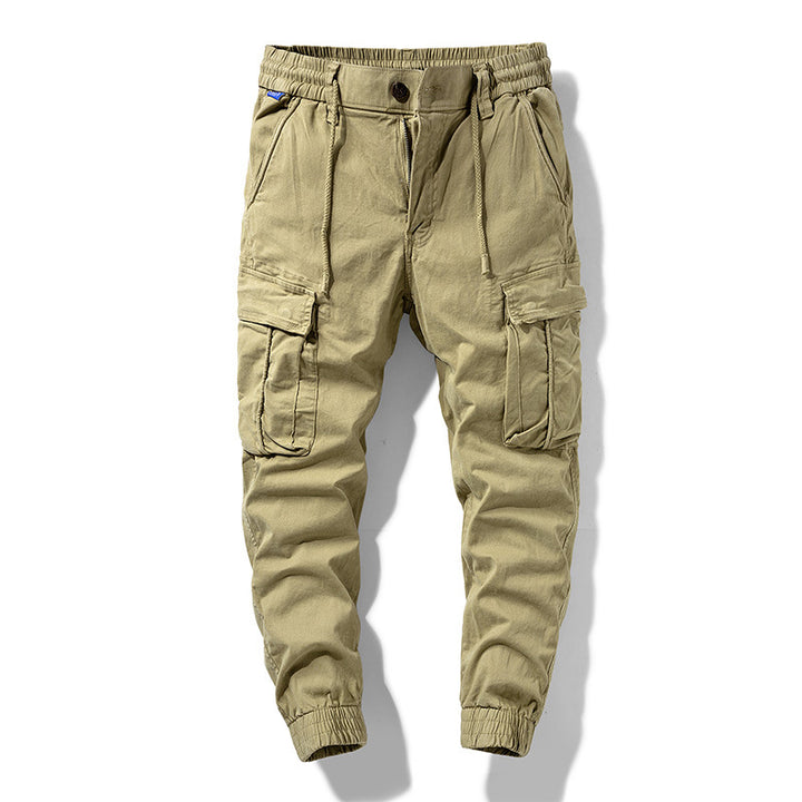 Herren Cargo-Jogginghose im Utility-Style mit Tunnelzugbund, Multifachtaschen und gerippten Bündchen Mune Fashion