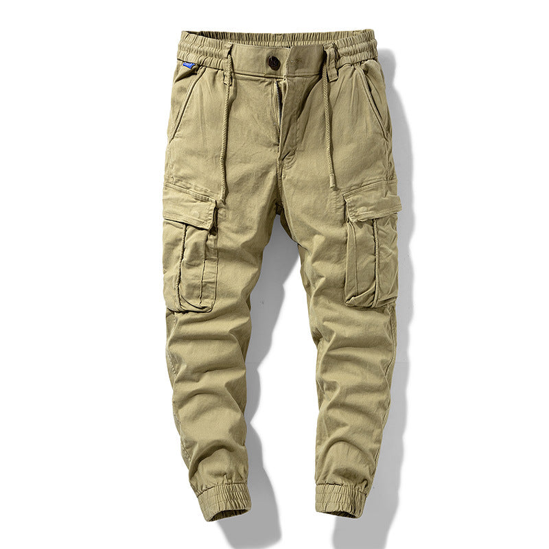 Herren Cargo-Jogginghose im Utility-Style mit Tunnelzugbund, Multifachtaschen und gerippten Bündchen Mune Fashion