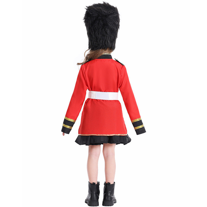 Girls costume as royal guard with detailed jacket and hat Mune Fashion