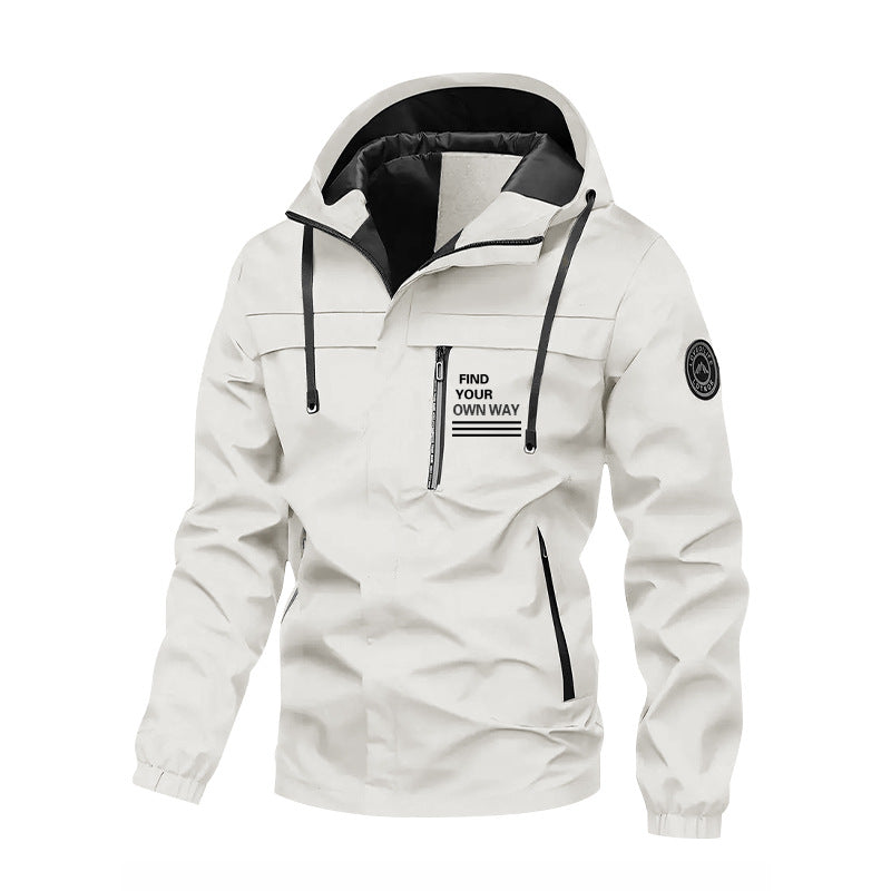 Men's functional jacket with high collar Mune Fashion