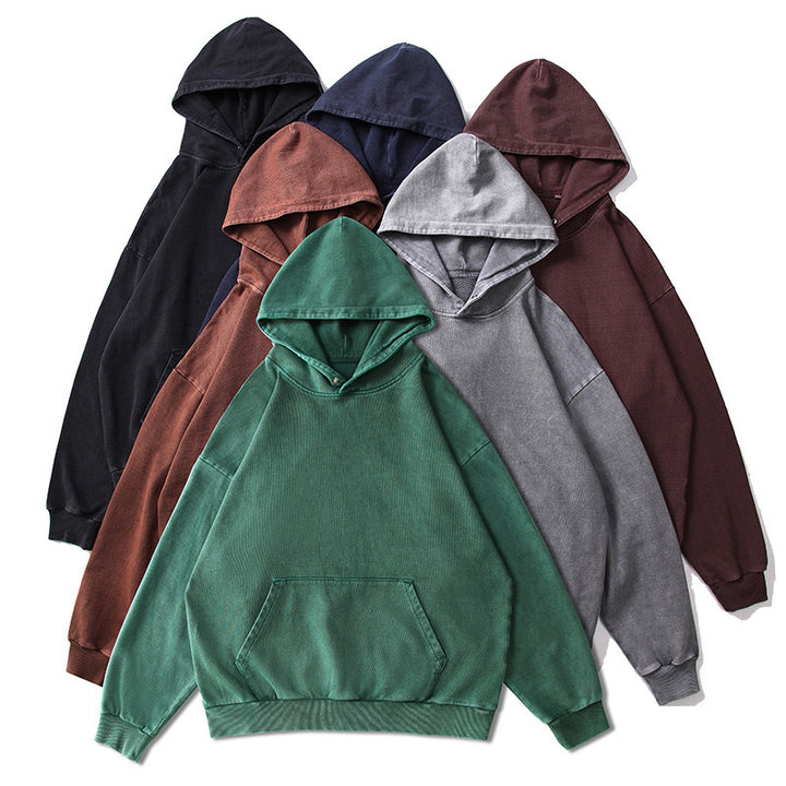 Unisex Oversized Hoodie with Kangaroo Pocket and Vintage Wash Mune Fashion