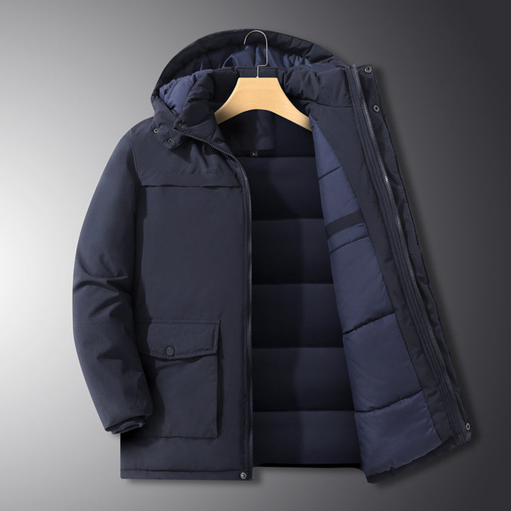Men's Thermal Parka with cozy faux fur lining and removable hood Mune Fashion