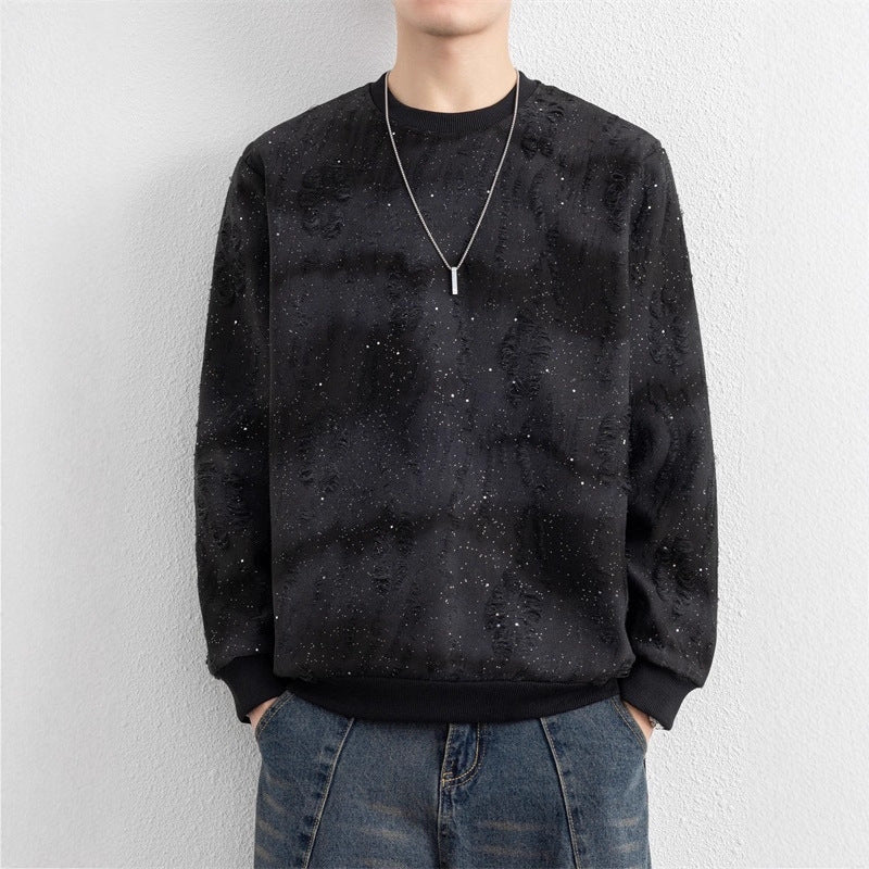 Men's Urban Sweatshirt with Sparkling Design Mune Fashion