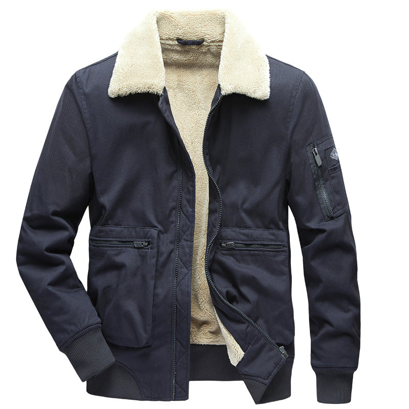Men's Urban Transitional Jacket with Faux Fur Collar Mune Fashion