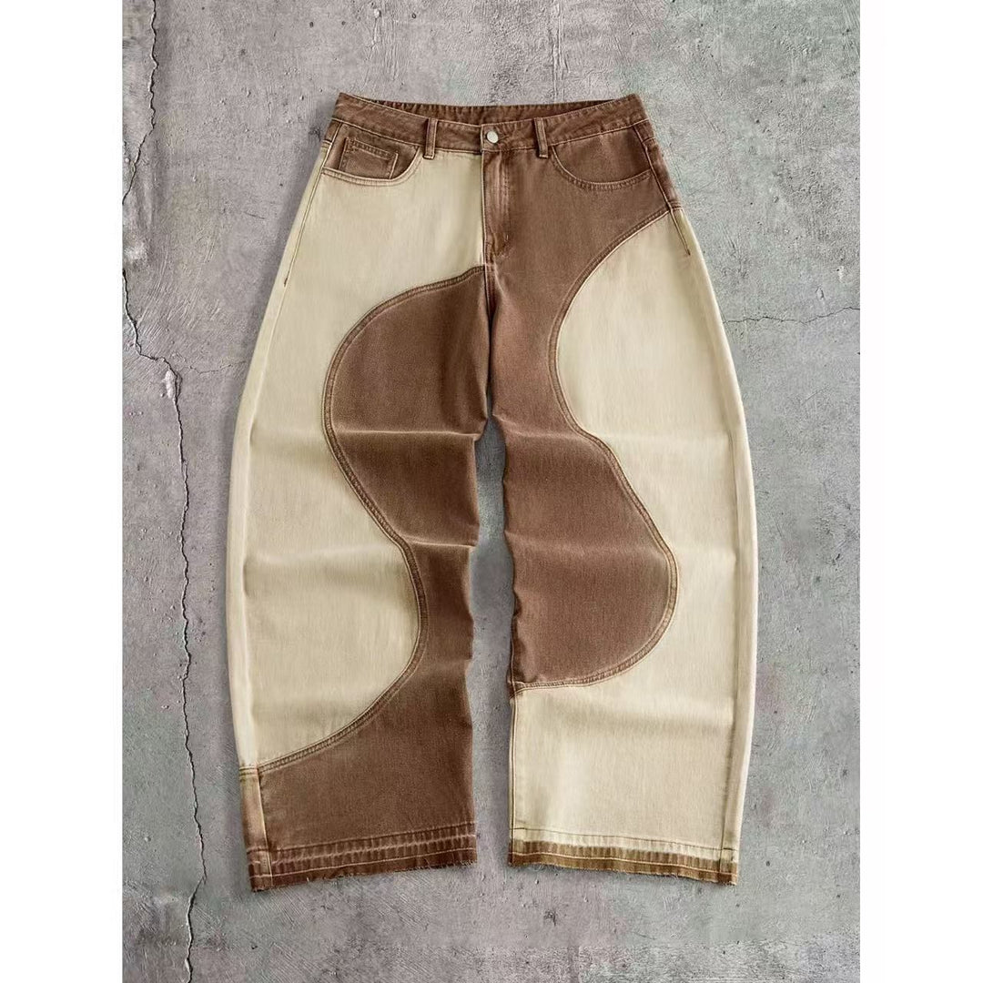 Men Wide-cut Designer Jeans Mune Fashion
