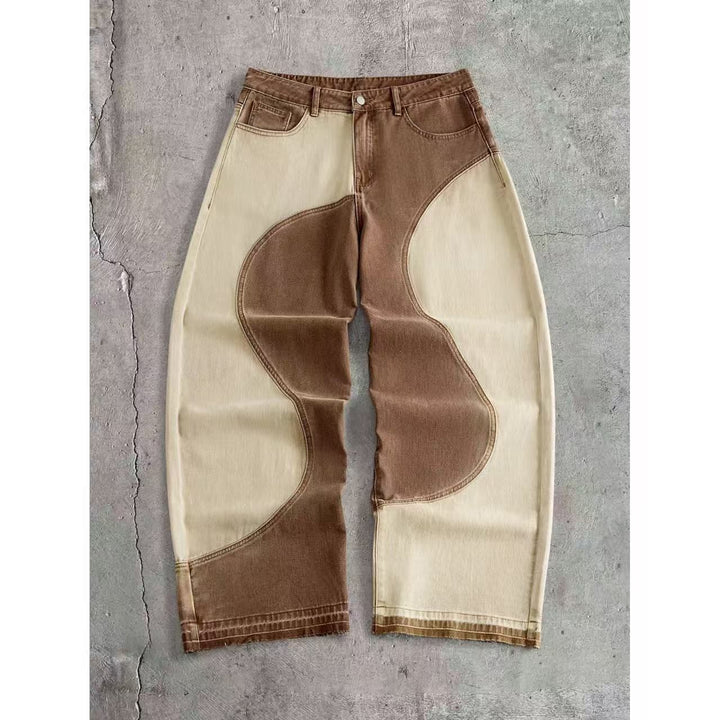 Men Wide-cut Designer Jeans Mune Fashion