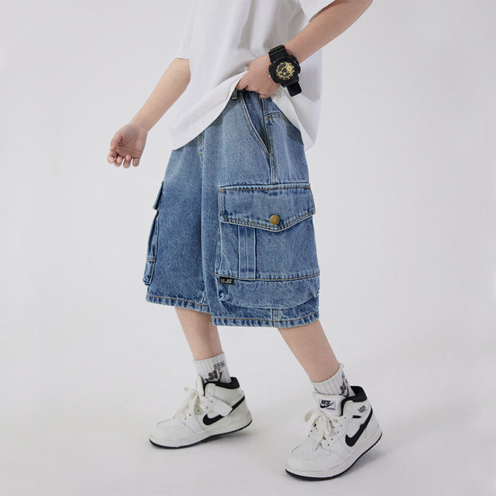 Boys Cargo Shorts made of lightweight denim Mune Fashion