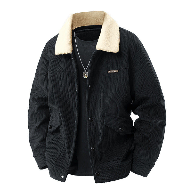 Men's casual jacket with teddy lining Mune Fashion