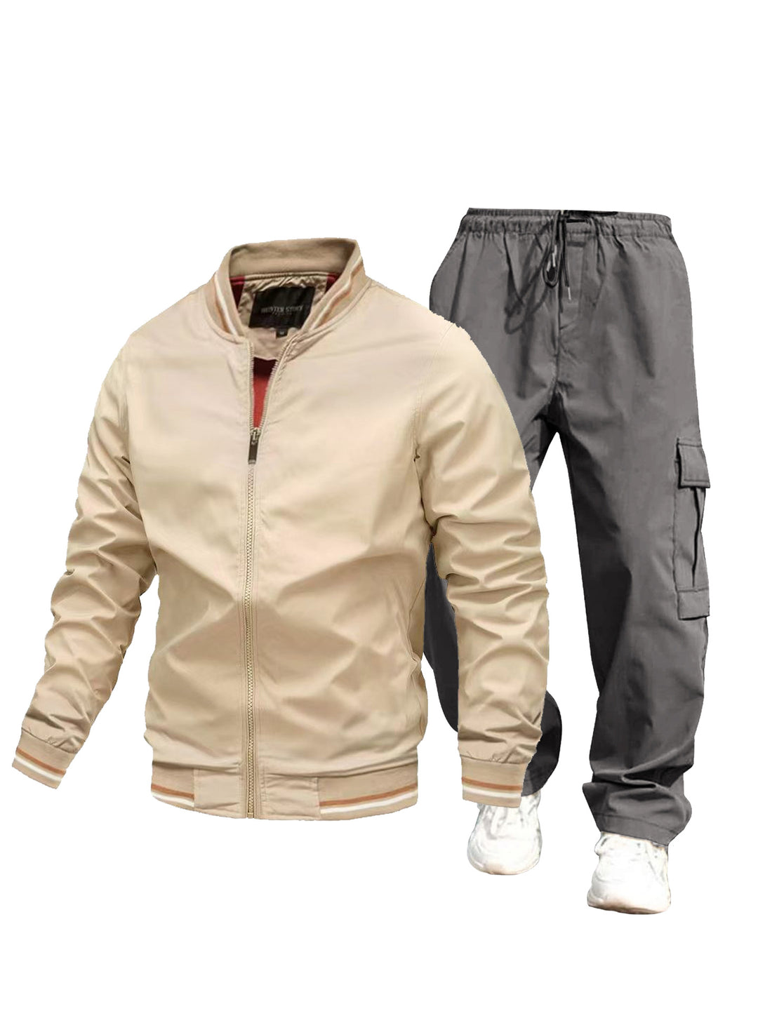 Men's sporty jacket and cargo pants set Mune Fashion