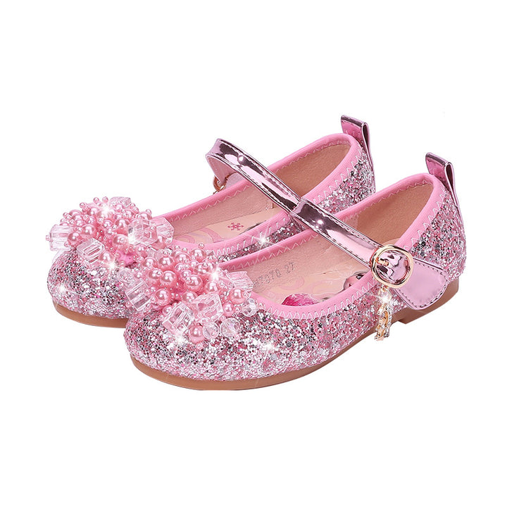Girls Ballerina Shoes with Sparkling Bead Applications Mune Fashion