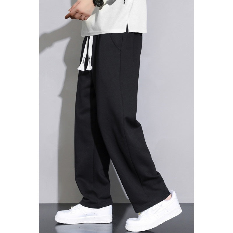 Men's Relaxed-Fit Jogging Pants made of French Terry with wide leg and drawstring Mune Fashion