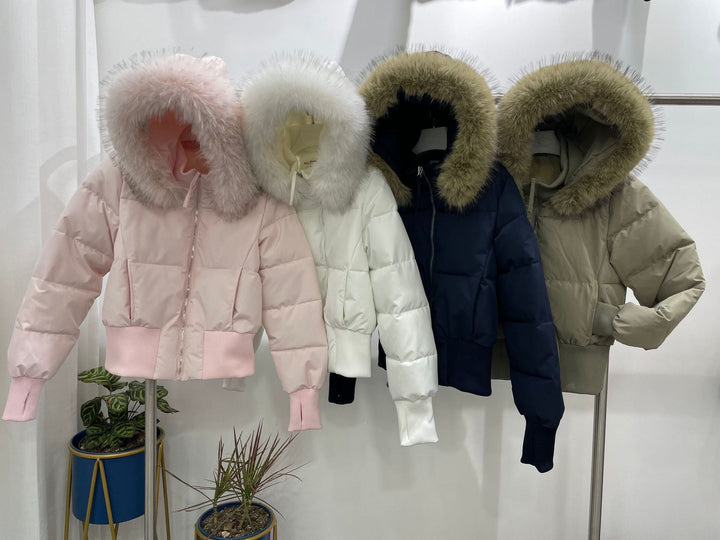Warm Lightweight Quilted Detachable Hood Winter Jacket Women | Mune Fashion