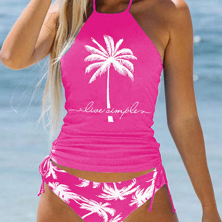 Ladies trendy bikini set with palm motif Mune Fashion