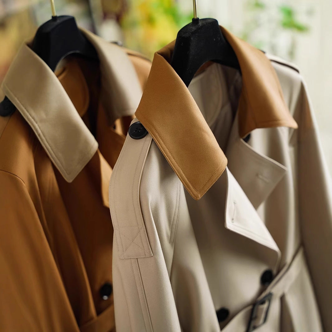 Women's elegantly tailored trench coat with a belted waist Mune Fashion