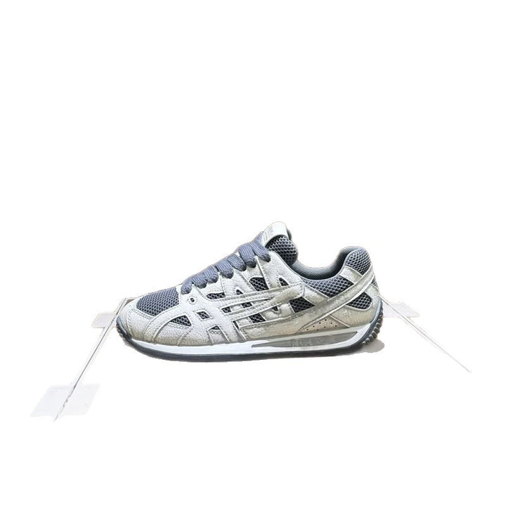 Men's Breathable Retro Running Sneaker with Mesh and Suede Overlays Mune Fashion