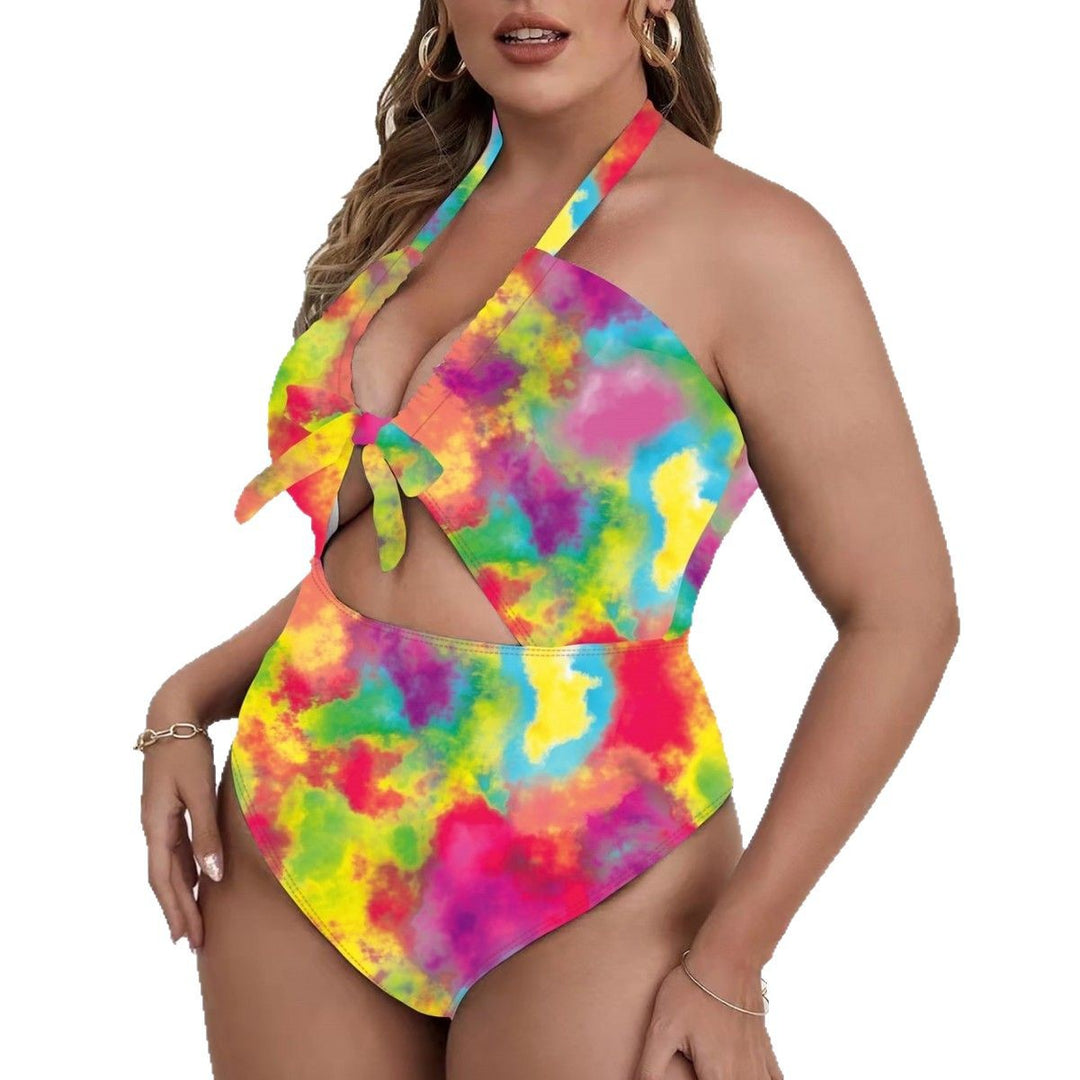 Women's one-piece swimsuit with playful knot and side cut-outs Mune Fashion