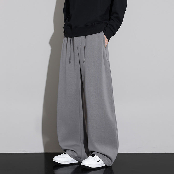 Men's Loose Fit Jogging Pants with Drawstring and Flowing Jersey Quality Mune Fashion
