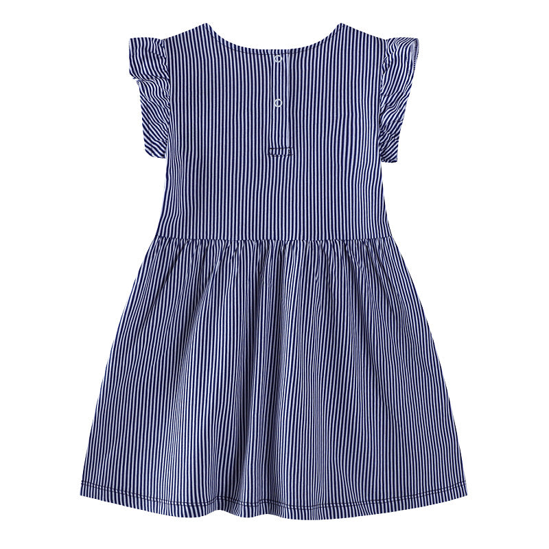 Girls Flower Embroidery Summer Dress Mune Fashion